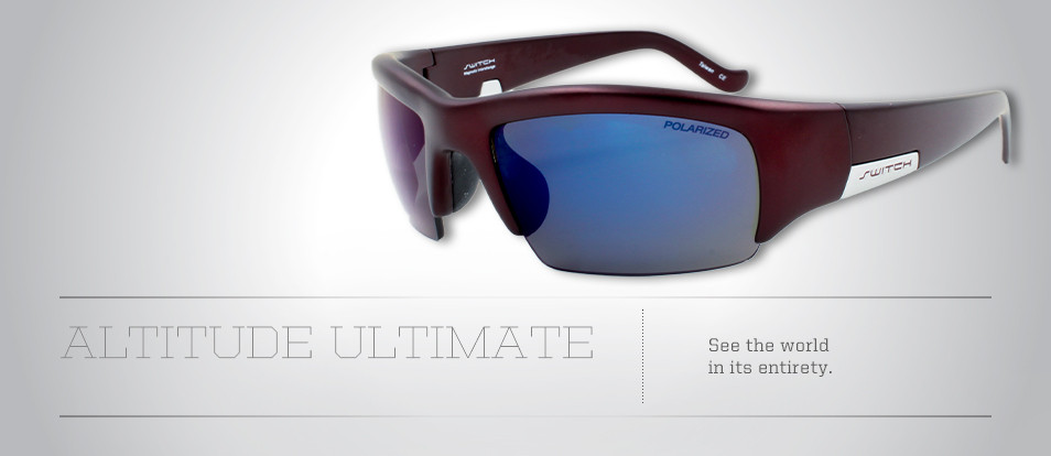 Altitude - Sports sunglasses with magnetic interchangeable lenses that allow you to switch lenses based off changing light conditions or prescription needs.