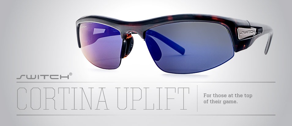 Cortina Uplift - Liberty Sport sunglasses with Switch Interchange magnetic removable lenses that are available in a prescription.